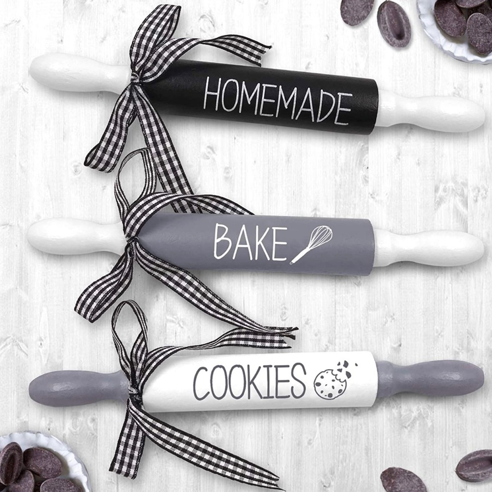 Mini Rolling Pins - Wooden, Decorative Farmhouse